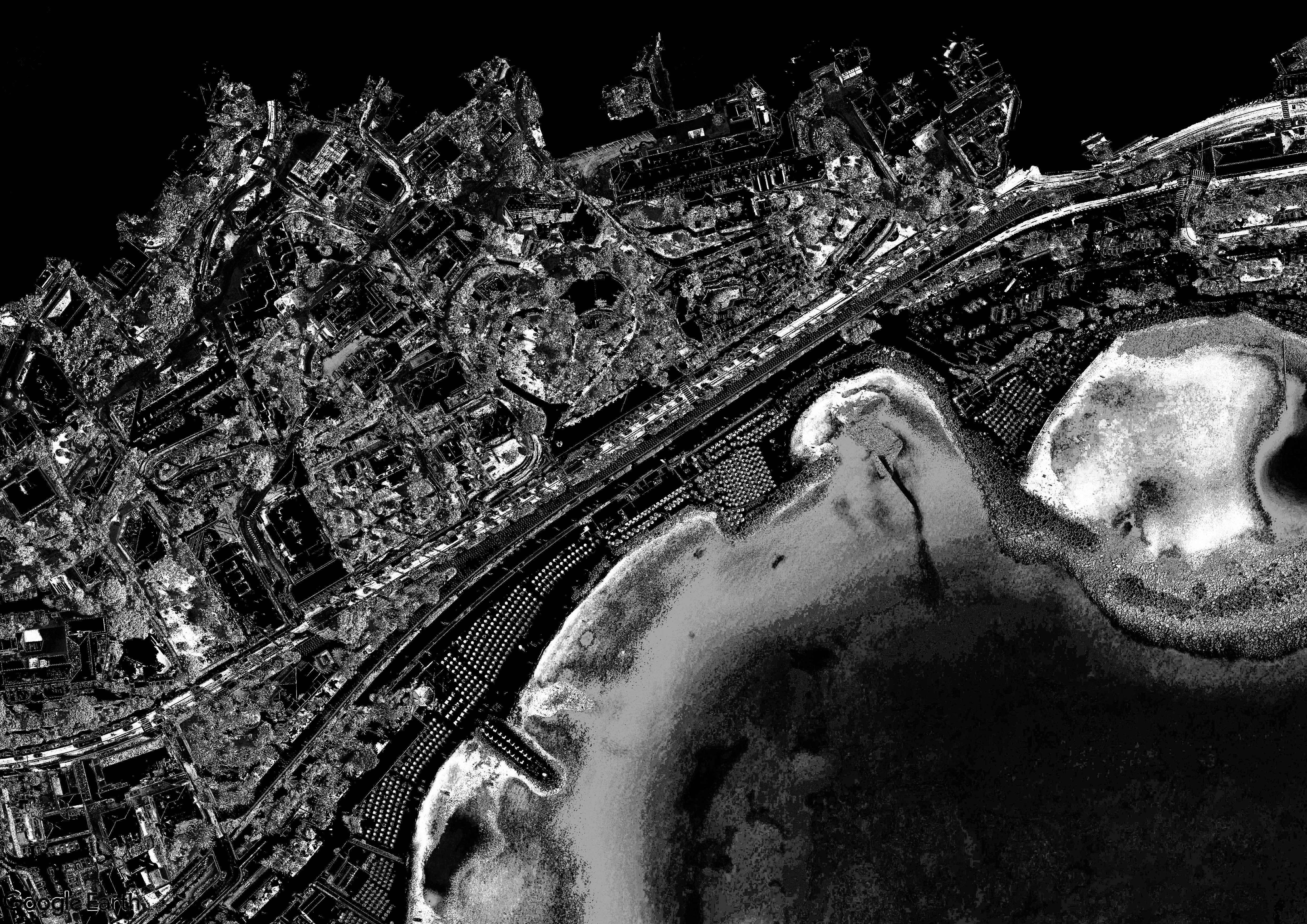 Grazie dei Fior — render panoramico dell'installazione completa