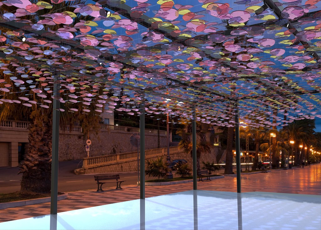 Grazie dei Fior — ambientazione con persone nell'installazione